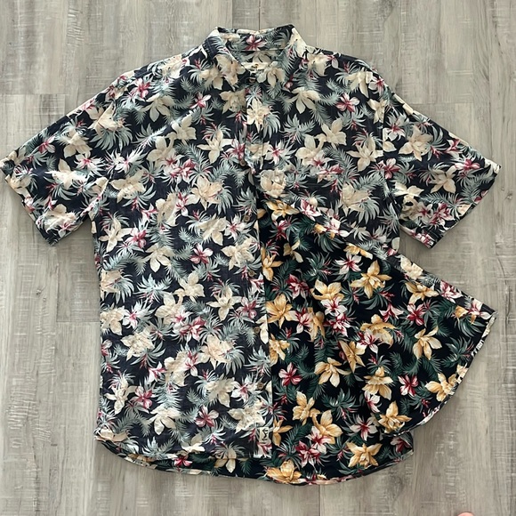 Marine Layer Vintage Hawaiian Print Button Up Shirt - Picture 2 of 6